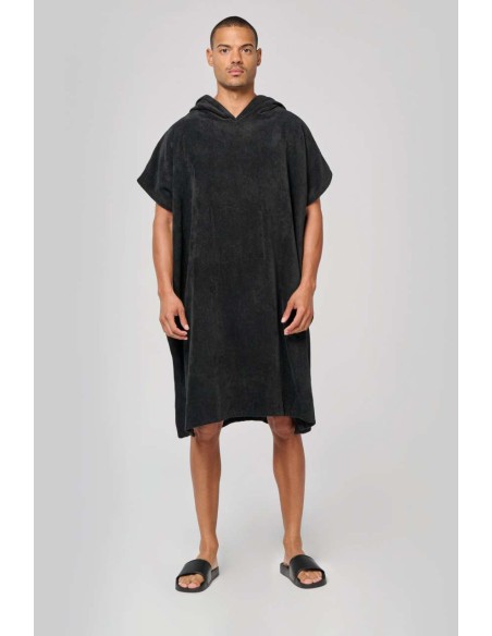PRO-PA581-UNISEX HOODED TOWELLING PONCHO