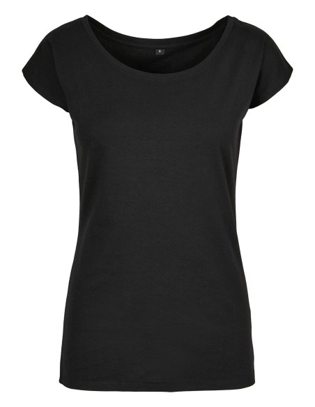 B-BB013-Ladies Wide Neck Tee