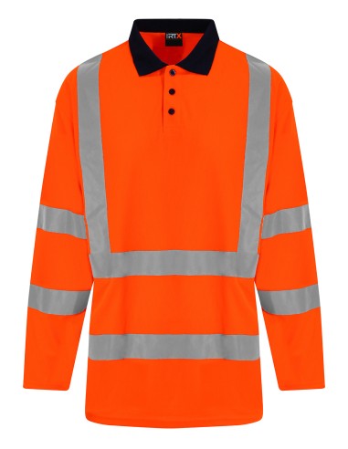 PRR-RX715-Polo manches longues à visibilité renforcée