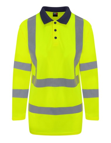 PRR-RX715-Polo manches longues à visibilité renforcée