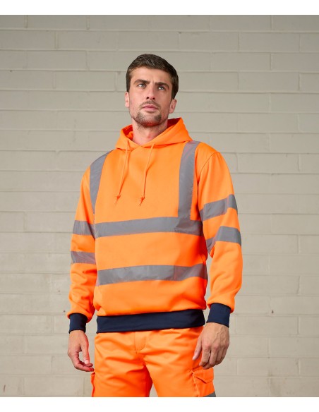PRR-RX740-Sweat-shirt à capuche à visibilité renforcée