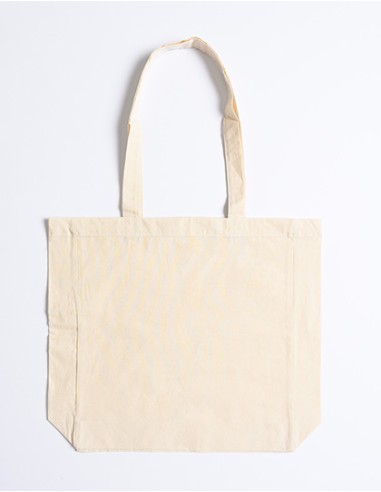 PRI-XT95N-Cotton Bag Side Fold Long Handles