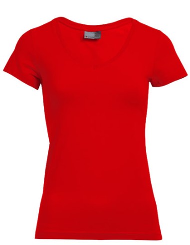 PRM-3086-Womens Slim Fit V-Neck-T