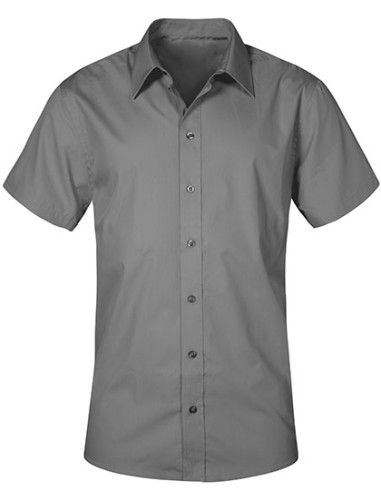 PRM-6300-Mens Poplin Shirt Short Sleeve