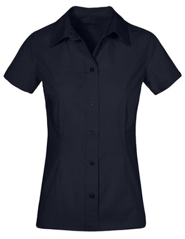 PRM-6305-Womens Poplin Shirt Short Sleeve