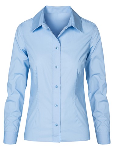 PRM-6315-Womens Poplin Shirt Long Sleeve