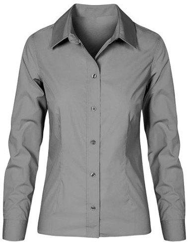 PRM-6315-Womens Poplin Shirt Long Sleeve