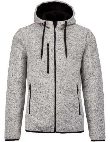 PRO-PA365-MEN'S HEATHER HOODED JACKET