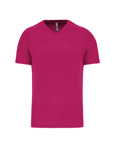 PRO-PA476-MEN’S V-NECK SHORT-SLEEVED SPORTS T-SHIRT