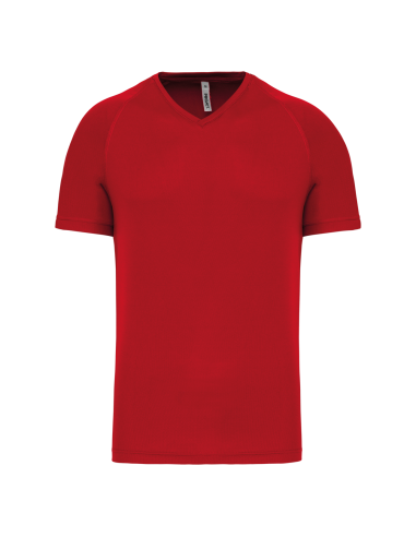 PRO-PA476-MEN’S V-NECK SHORT-SLEEVED SPORTS T-SHIRT