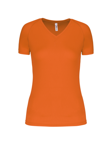 PRO-PA477-LADIES’ V-NECK SHORT-SLEEVED SPORTS T-SHIRT
