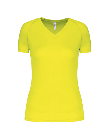 PRO-PA477-LADIES’ V-NECK SHORT-SLEEVED SPORTS T-SHIRT