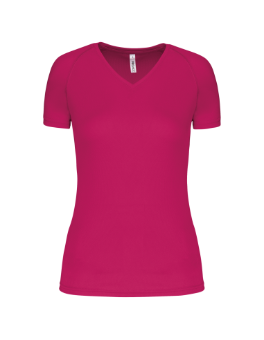 PRO-PA477-LADIES’ V-NECK SHORT-SLEEVED SPORTS T-SHIRT