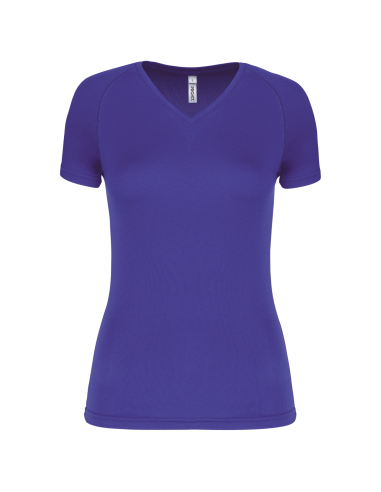 PRO-PA477-LADIES’ V-NECK SHORT-SLEEVED SPORTS T-SHIRT
