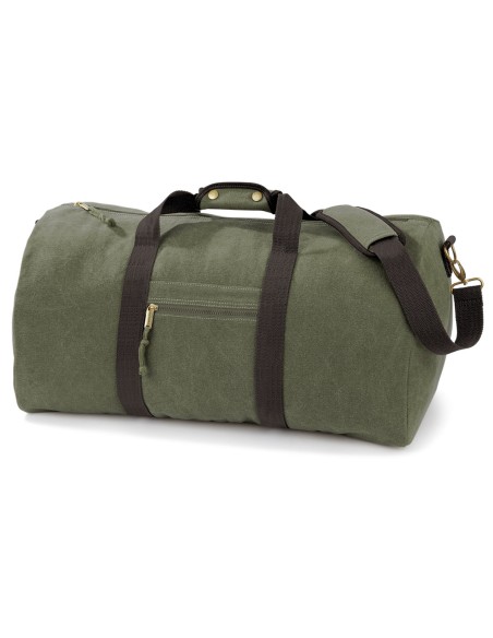 QUA-QD613-Vintage Canvas Holdall
