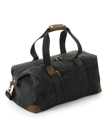 QUA-QD650-Heritage Waxed Canvas Holdall