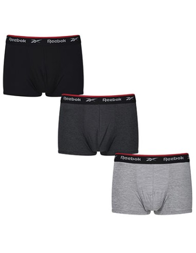 REE-U5-C8260-RBK-Mens Short Sports Trunk - Redgrave (3 Pair Pack)