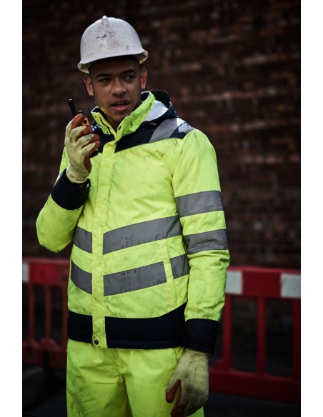 REG-TRA220-HI-VIS PRO TWO TONE THERMOGEN HEATED JACKET