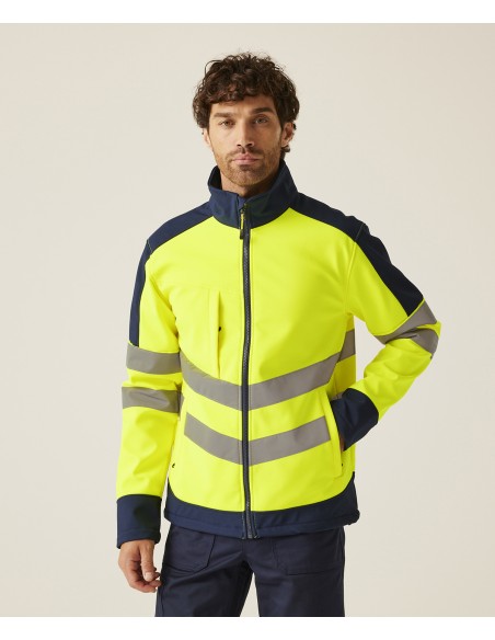 REG-TRA625-Pro Hi-Vis Softshell Jacket