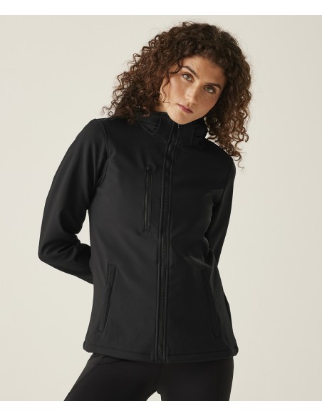 REG-TRA702-Womens Venturer 3-Layer Printable Hooded Softshell Jacket