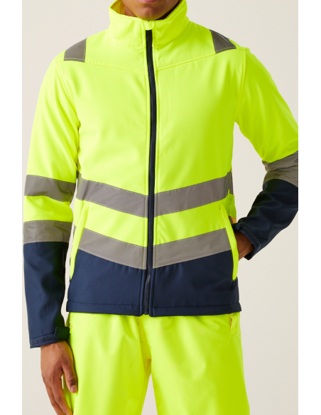 REG-TRA722-PRO HI-VIS SOFTSHELL JACKET