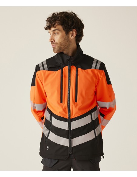 REG-TRA760-Hi-Vis X-Pro 3 Layer Softshell Jacket (Class 2)