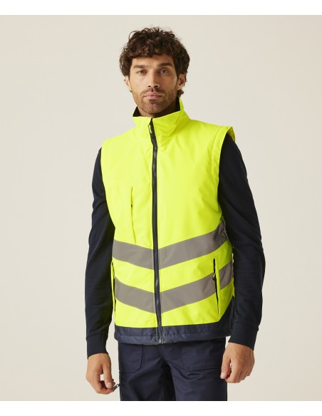 REG-TRA840-Bodywarmer pro haute visibilité