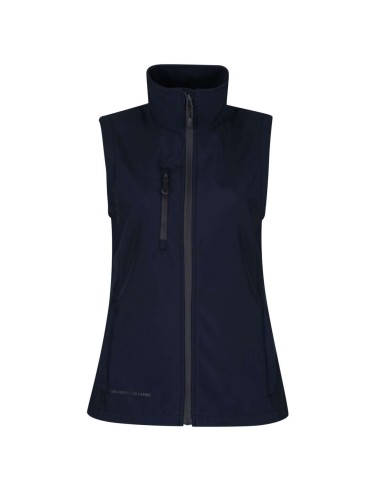 REG-TRA863-WOMEN'S HONESTLY MADE RECYCLED PRINTABLE SOFTSHELL BODYWARMER