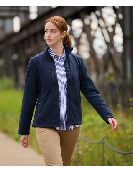 REG-TRF628-Honestly Made Recycled Womens Full Zip Fleece