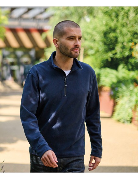 REG-TRF636-Honestly Made Recycled Half Zip Fleece