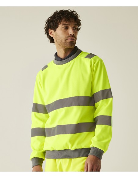 REG-TRF813-Hi-Vis Pro Contract Crew Neck Sweatshirt