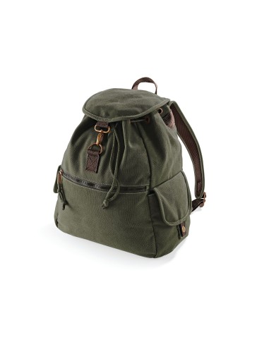 QUA-QD612-Vintage Canvas Backpack