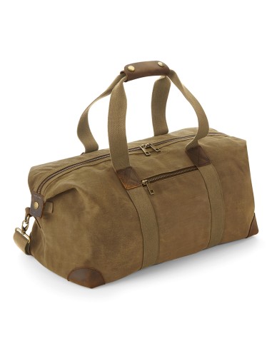 QUA-QD650-Heritage Waxed Canvas Holdall