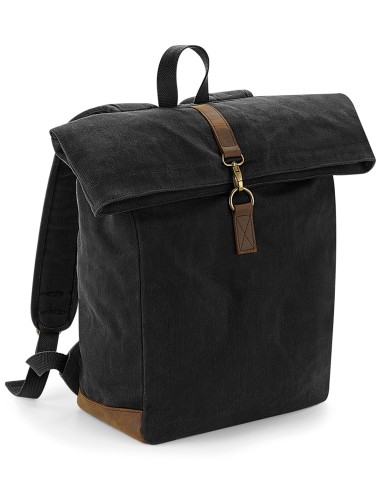 QUA-QD655-Heritage Waxed Canvas Backpack