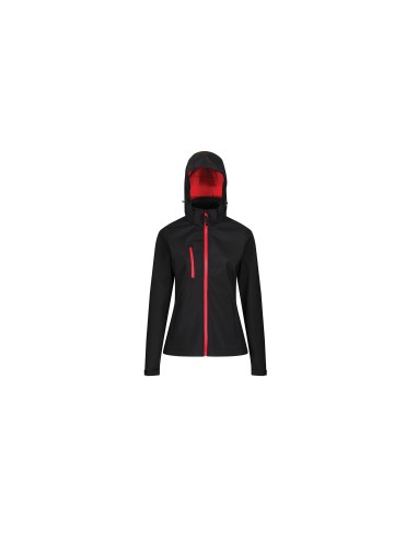 REG-TRA702-Womens Venturer 3-Layer Printable Hooded Softshell Jacket