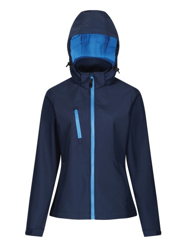 REG-TRA702-Womens Venturer 3-Layer Printable Hooded Softshell Jacket