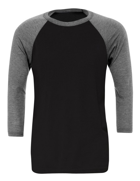 B-3200-Unisex 3/4 Sleeve Baseball T-Shirt
