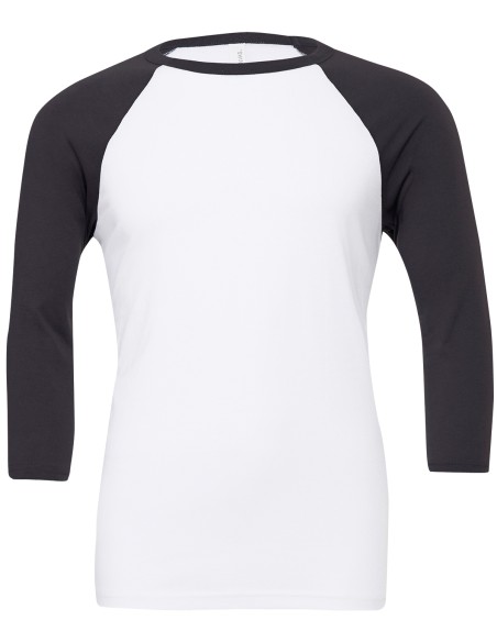 B-3200-Unisex 3/4 Sleeve Baseball T-Shirt