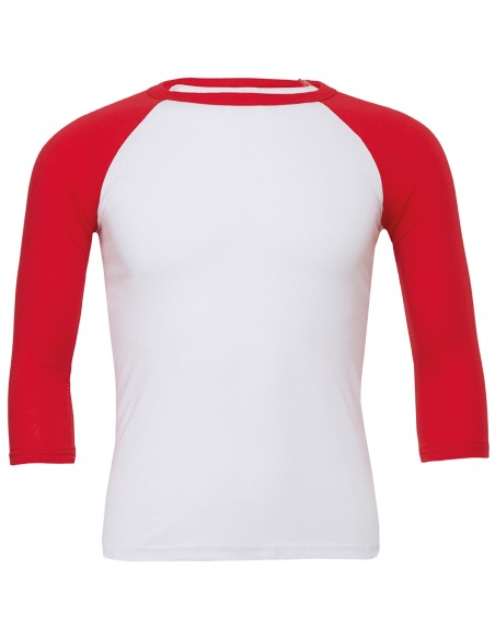 B-3200-Unisex 3/4 Sleeve Baseball T-Shirt