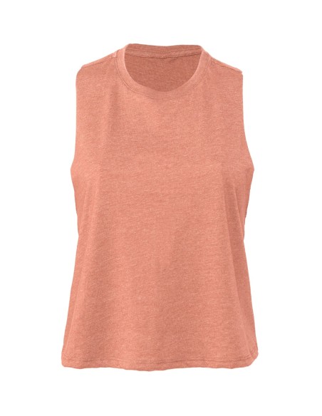 B-BE127-Débardeur crop top femme à dos nageur