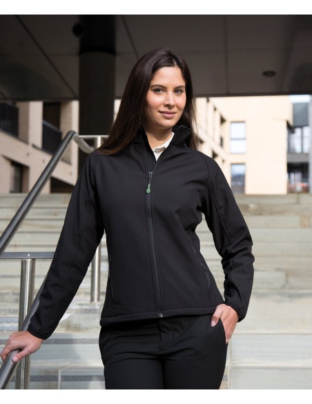 RES-R231F-Womens Printable Softshell Jacket with Recycled Fleece Inner