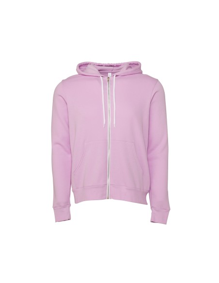 B-3739-Unisex Poly-Cotton Fleece Full-Zip Hoodie