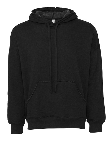 B-3742-Sweat-shirt à capuche unisexe à bords francs