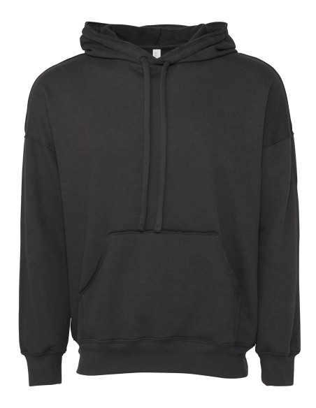 B-3742-Sweat-shirt à capuche unisexe à bords francs