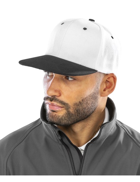 RES-RC082X-Bronx Original Flat Peak Snapback Dual Colour Cap