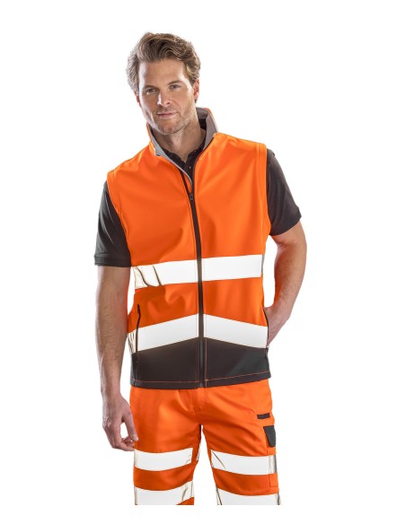 RES-R451X-Printable Safety Softshell Gilet