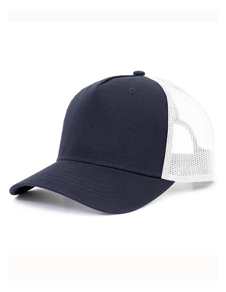 B-7020255-5-Panel Trucker Cap Recycled