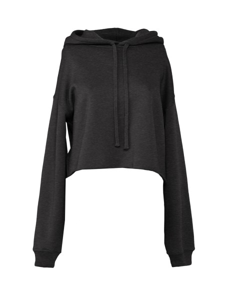 B-7502-Womens Cropped Fleece Hoodie
