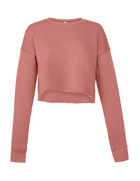 B-7503-Womens Cropped Crew Fleece