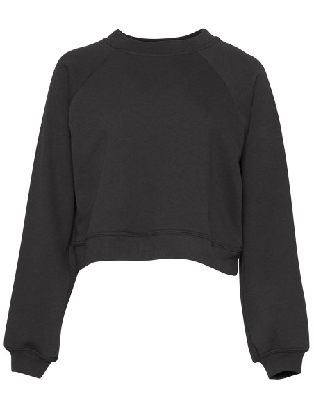 B-7505-Sweat-shirt col rond femme avec manches raglan